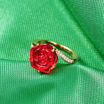 GP Whispers of Murano Kollektion - Kanchanaburi Blauer Saphir Ring 925 Silber 750 Gelbgold vermeil (Gr&ouml;&szlig;e 17.00) 4.06 ct