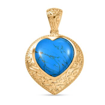 EverTrue blauer T&uuml;rkis Anh&auml;nger - 17,54 ct.