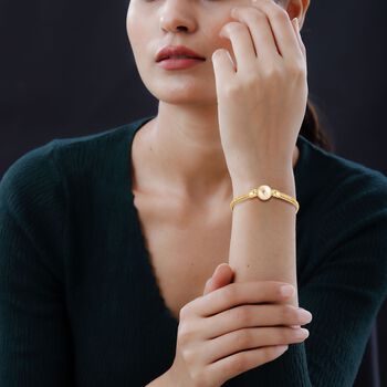 D'Joy Royal Bali - AAA goldenes S&uuml;dseeperle und Labor Diamant Tulang Naga-Armband