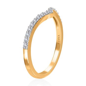 ILIANA SI-GH Diamant Herz Wishbone Ring in 750 Gold - 0,20 ct.