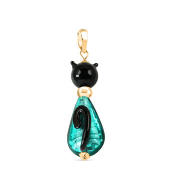 IL MURANO DI FRANCESCA- blauer Katze Anh&auml;nger