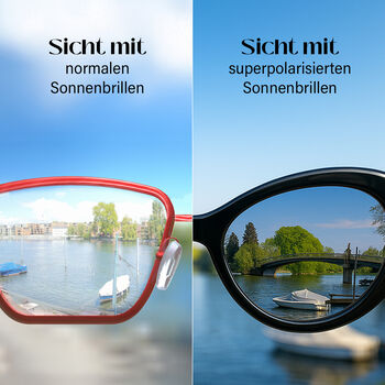 SOLE UND LUCE Swiss Eyewear G. Kelly Sonnenbrille, Ultra Polarisierte Gl&auml;ser, UV400 Schutz, Schwarz