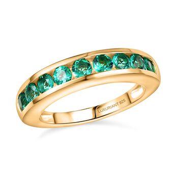 LUXURIANT AAA Labor kolumbianischer Smaragd Ring - 0,95 ct.