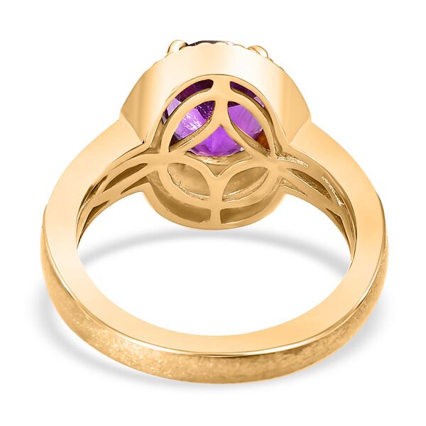 Afrikanischer Amethyst Ring Messing  (Gr&ouml;&szlig;e 20.00) ca. 1,65 ct image number 6