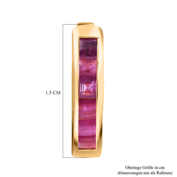 D'Joy AA burmesischer Rubin Ring und Ohrringe image number 13
