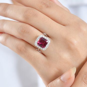 Luxuriant - AAA Lab Grown Bixbit, Lab Grown Diamant Ring 417 Gold (Gr&ouml;&szlig;e 16.50) ca. 3.51 ct