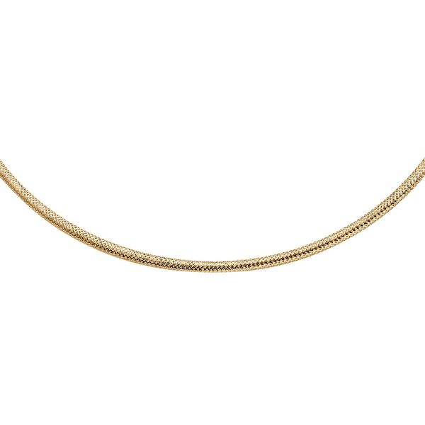 Royal Bali Kollektion- Schlangen-Ketten 19cm Armband und 45cm Halskette in 585 Gold image number 10