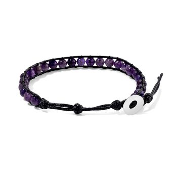 Flexibles afrikanisches Amethyst Armband - 35 ct.