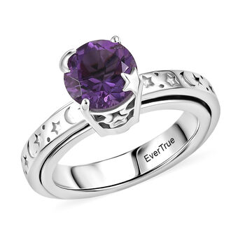 EverTrue AA Rose De France Amethyst Spinning Ring - 1,95 ct.