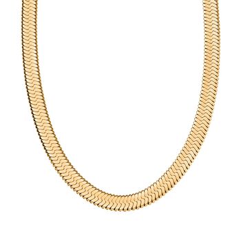 Halskette , Reiner Edelstahl, ca. 50 cm, ca. 26,50g, goldfarben