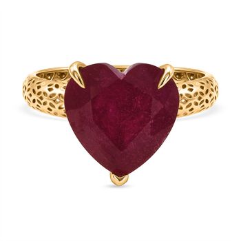 D'Joy AAA afrikanischer Rubin im Herzschliff Ring - 8,50 ct.