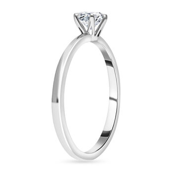 LUXURIANT IGI zertifizierter SI-GH Labor Diamant Ring in 950 Platin- 0,75 ct.