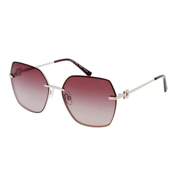 SOLE UND LUCE Swiss Eyewear Sonnenbrille, Polarisierte Gl&auml;ser, UV400 Schutz, Transparenter Rahmen, Braun Rosa Verlauf