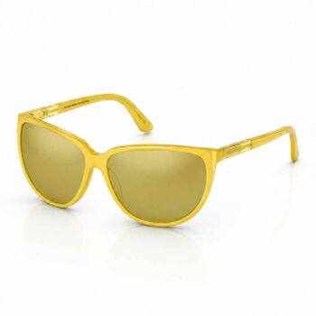 PORSCHE DESIGN Designer Sonnenbrille, Made in Italy, UV400 Schutz, Etui, Sonnengelb