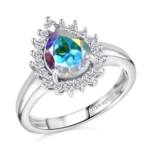 D'Joy Merkur mystischer Topas und Zirkon Ring und Ohrringe image number 3
