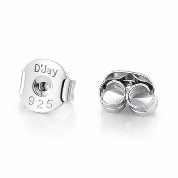 D'Joy 2er-Set - Steckverschl&uuml;sse, 925 Silber platiniert