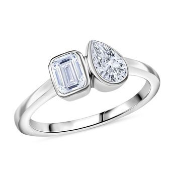LUXURIANT SGL zertifizierer VS-EF Labor Diamant Ring in 375 Wei&szlig;gold - 1 ct.
