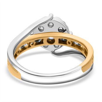 LUXURIANT DIAMOND - Lab Grown Diamant SI-GH SGL zertifiziert Ring 925 Silber rhodiniert (Gr&ouml;&szlig;e 17.00) ca. 1.00 ct