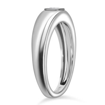 LUXURIANT VS-EF Labor Diamant Ring, 925 Silber rhodiniert - 0,25 ct.