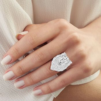 Royal Bali Kollektion- Anh&auml;nger und Ring mit Bali-Prinzessinnen-Motiv