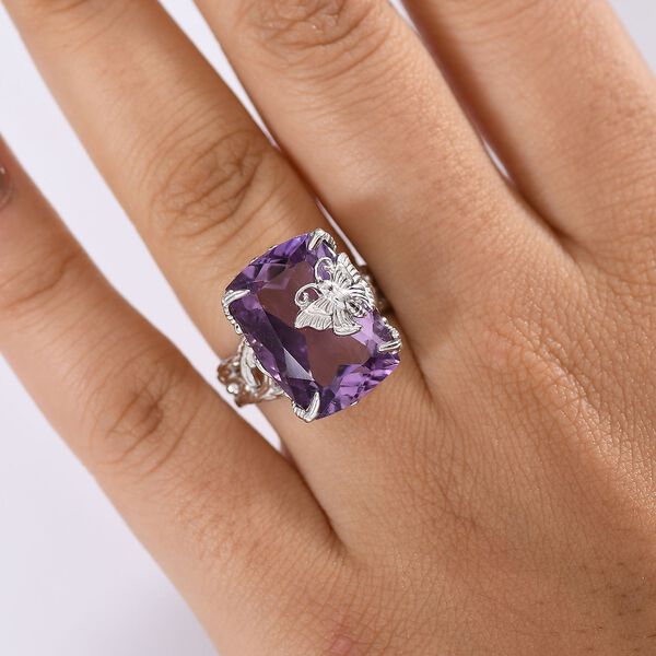 Rosa Amethyst Ring 925 Silber rhodiniert (Gr&ouml;&szlig;e 18.00) ca. 14,83 ct image number 3