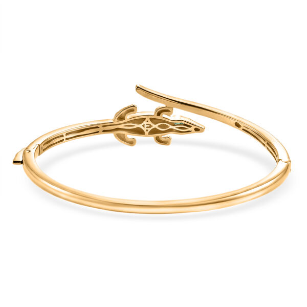EVER TRUE AA Kagem Sambischer Smaragd, Schwarzer Spinell Armreif ca. 19 cm Reine Bronze ca. 0.16 ct image number 5