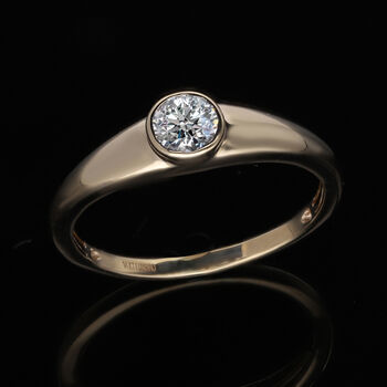 LUXORO IGI zertifizierter VS-GH Labor Diamant Ring in 585 Gelbgold- 0,50 ct.