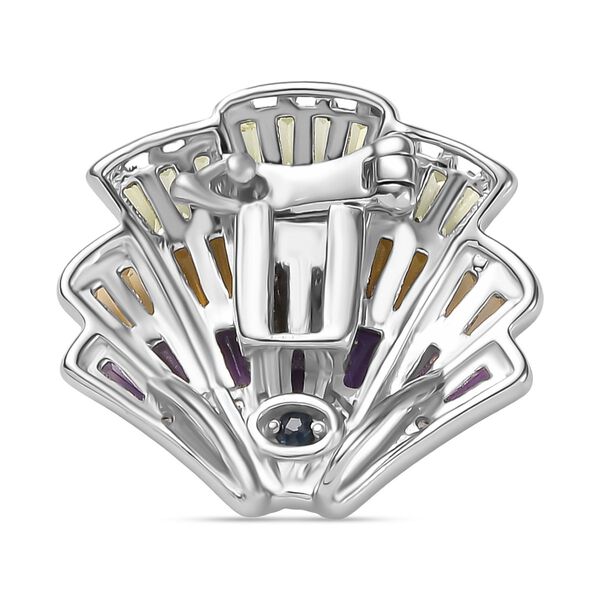 GP Shell Trionfo Kollektion - AA Multi-Edelstein, Zirkon und blauer Saphir Ring/ Anh&auml;nger  - 1,41 ct. image number 13