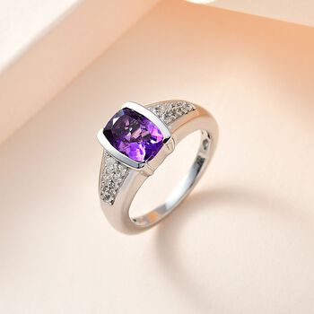 AA Marokkanischer Amethyst und Zirkon Ring - 2,47 ct.