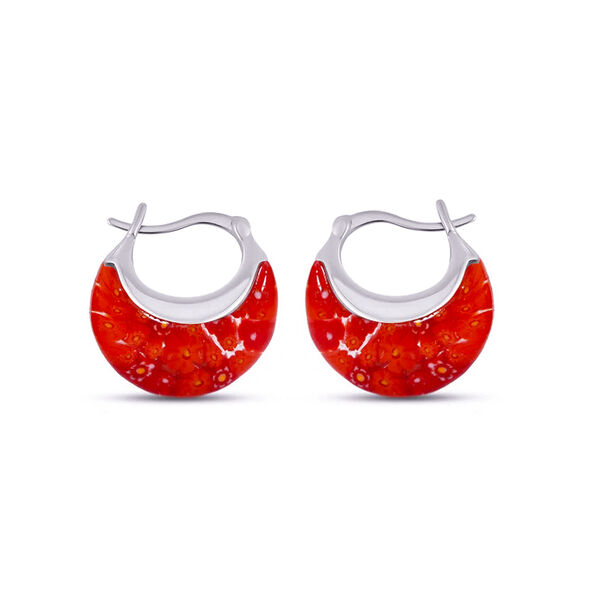 4er-Set Huggie-Ohrringe im Murano-Stil image number 26