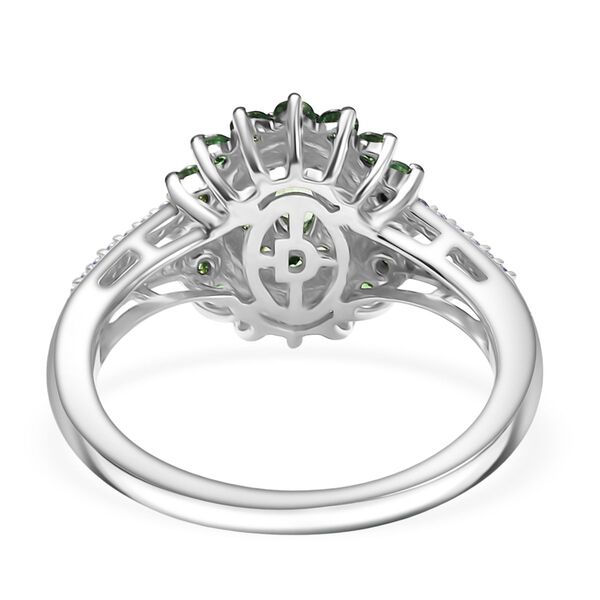 D'Joy AA Tsavorite Granat und Zirkon Ring und Anh&auml;nger mit 50cm Kette image number 13