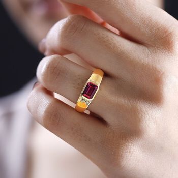 Labor roter Beryll-Ring - 0,94 ct.