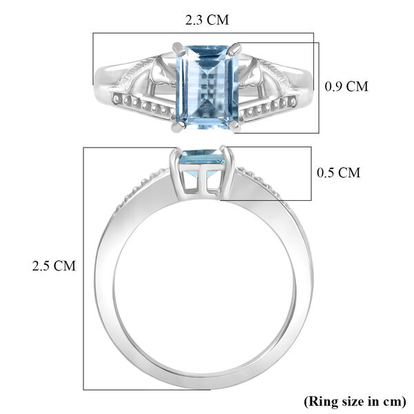 EverTrue himmelblauer Topas Ring - 1,88 ct. image number 7