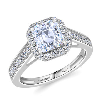 LUXURIANT DIAMOND - Lab Grown Diamant VS-EF IGI zertifiziert Ring 950 Platin (Gr&ouml;&szlig;e 19.00) ca. 2.00 ct
