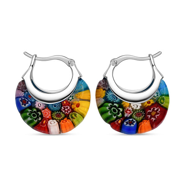 3er-Set Murano-Stil Huggie-Ohrringe image number 2