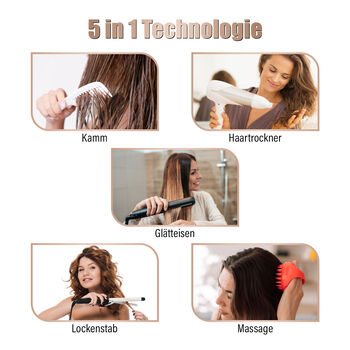 5 in 1 Multi-Haarstyler mit Ersatzk&ouml;pfen