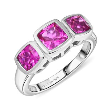 LUXURIANT AAA Labor Rosa Saphir Ring - 2,94 ct.