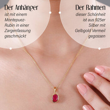 Montepuez Rubin Anh&auml;nger - 2,66 ct.