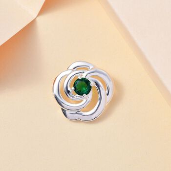 Russischer Diopsid Zirkonia Anh&auml;nger - 0,43 ct.