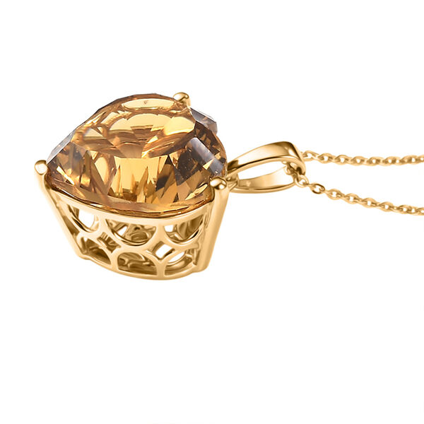 D'Joy AA Citrin Ring und Anh&auml;nger mit 50cm Kette image number 4