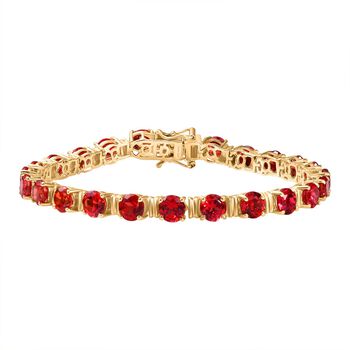 D'Joy Labor Padparadscha Saphir 20cm Armband - 28,36 ct.