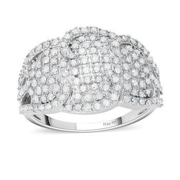Wei&szlig;er Diamant-Ring - 1 ct.
