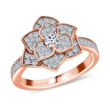 LUXURIANT DIAMOND- SI Labor Diamant Ring und Anh&auml;nger mit 45cm Kette