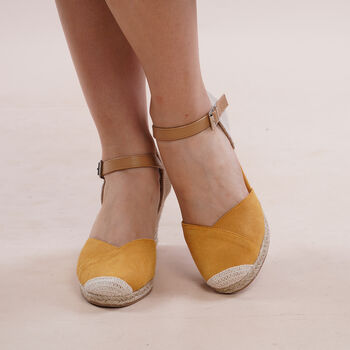 LA MAREY: Espadrilles mit Keilabsatz, Gelb&nbsp;