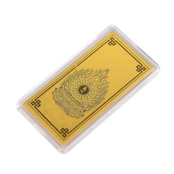7-Chakra-Muster Goldfolie in 999 Gold, 100mg, 5,5x3cm