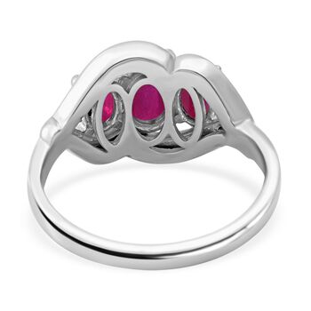 AA Afrikanischer Rubin und Zirkon-Ring - 3,12 ct.