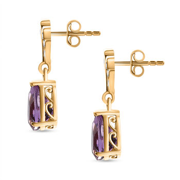 D'Joy AAA Rose De France Amethyst und Zirkon Ohrringe - 2,45 ct.
