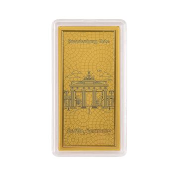 Brandenburger Tor Goldfolie in 999 Gold, 100mg, 5,5x3cm