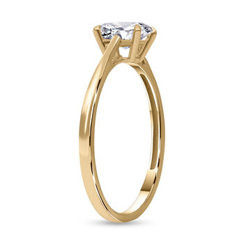 LUXORO IGI zertifizierter SI-GH Labor Diamant Ring in 585 Gelbgold - 1 ct.