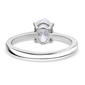 LUXURIANT SGL zertifizierter VS-GH Labor Ovalschliff Diamant Ring - 1 ct.